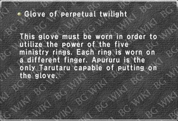 Glove of perpetual twilight
