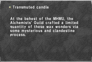 Transmuted candle