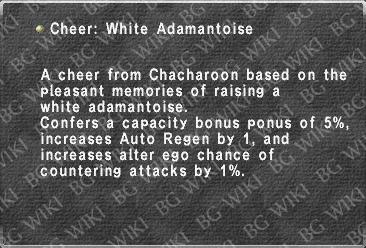 Cheer: White Adamantoise