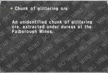 Chunk of glittering ore
