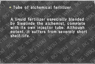 Tube of alchemical fertilizer