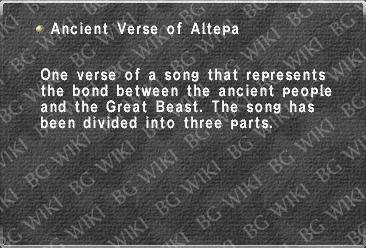 Ancient Verse of Altepa