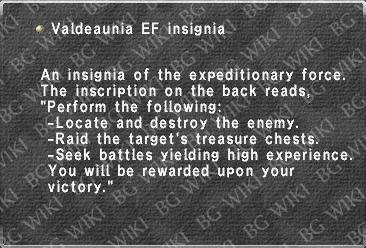 Valdeaunia EF insignia