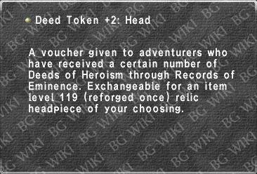 Deed Token +2: Head