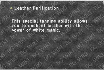 Leather Purification
