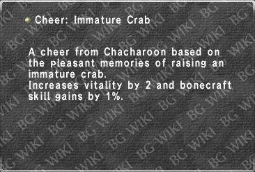 Cheer: Immature Crab