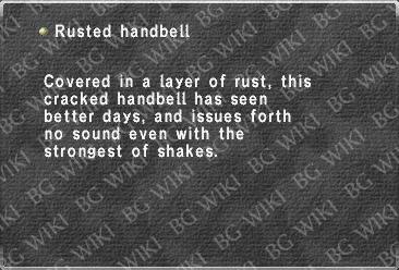 Rusted handbell