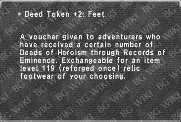 Deed Token +2: Feet
