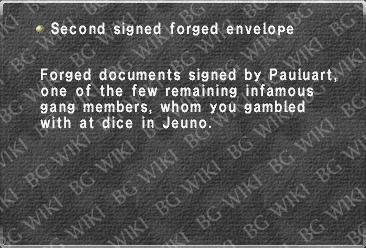 Second signed forged envelope