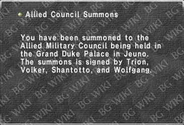Allied Council Summons