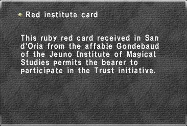 Red institute card