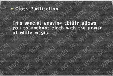 Cloth Purification
