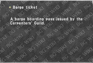 Barge ticket