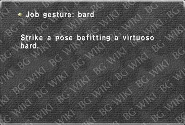 Job gesture: bard