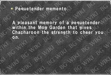 Pequetender memento