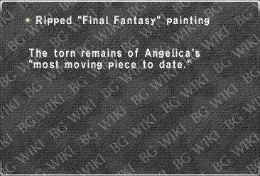 Ripped "Final Fantasy" painting