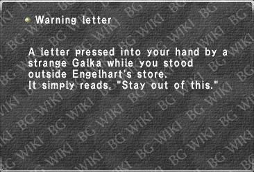 Warning letter