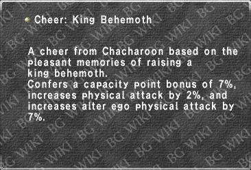 Cheer: King Behemoth