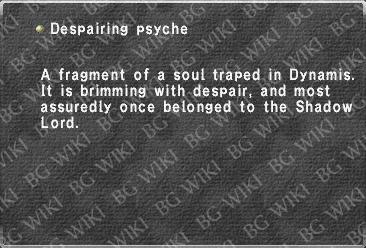 Despairing psyche