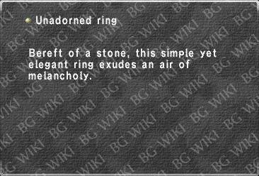 Unadorned ring