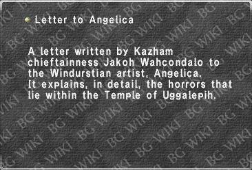 Letter to Angelica