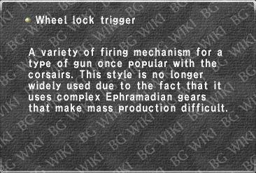 Wheel lock trigger
