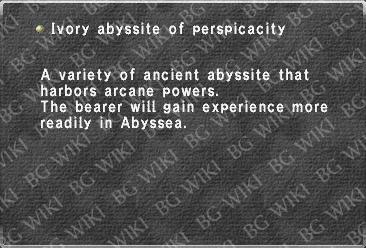 Ivory abyssite of perspicacity