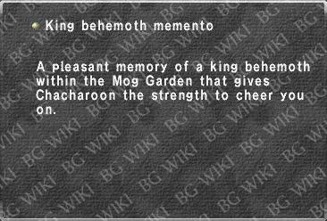 King behemoth memento
