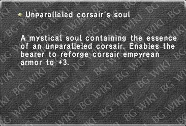 Unparalleled corsair's soul