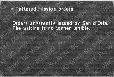 Tattered mission orders