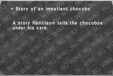 Story of an impatient chocobo