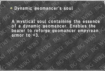 Dynamic geomancer's soul