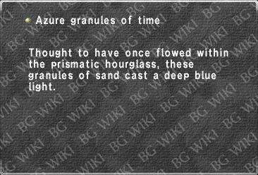 Azure granules of time