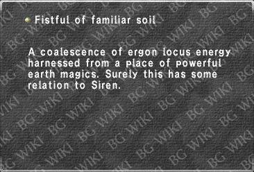 Fistful of familiar soil