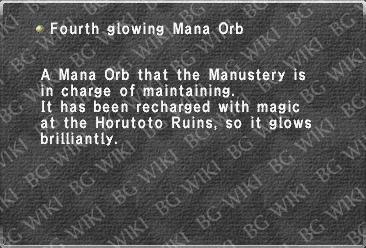 Fourth glowing Mana Orb