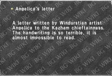 Angelica's letter