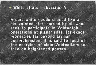 White stratum abyssite IV