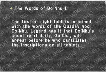 The Words of Do'Nhu I