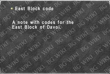 East Block code