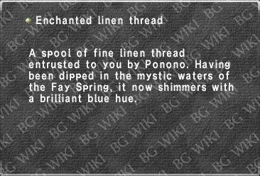 Enchanted linen thread