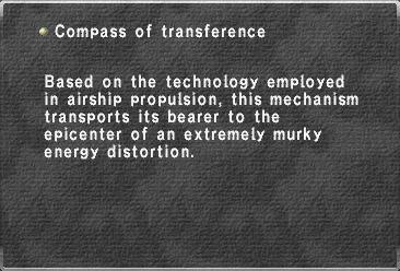 Compass of transference