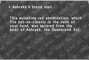 Ashrakk's blood sigil