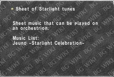 Sheet of Starlight tunes