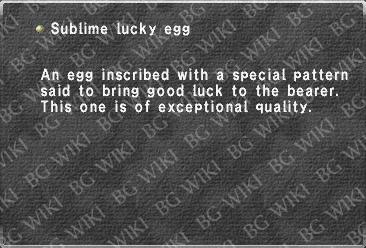 Sublime lucky egg
