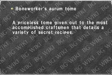 Boneworker's aurum tome