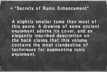 "Secrets of Runic Enhancement"