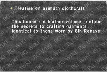 Treatise on azimuth clothcraft
