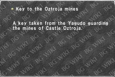 Key to the Oztroja mines