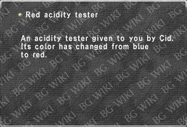 Red acidity tester