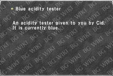 Blue acidity tester